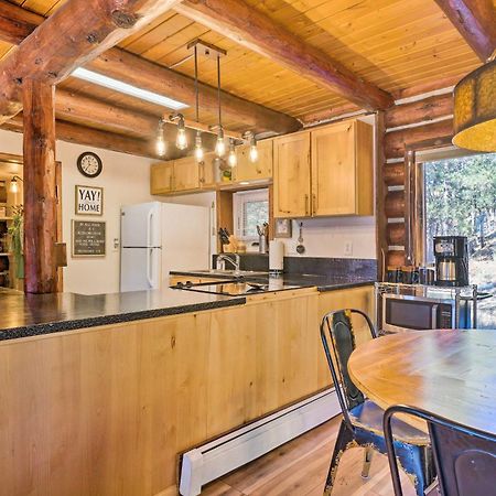 Classic Colorado Log Home With Mountain Views! Florissant Экстерьер фото