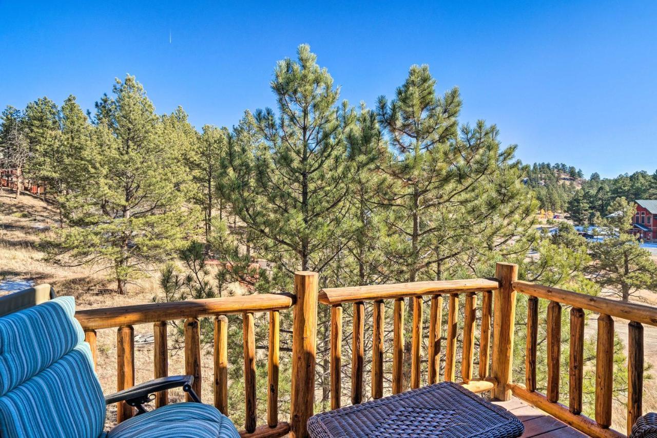 Classic Colorado Log Home With Mountain Views! Florissant Экстерьер фото