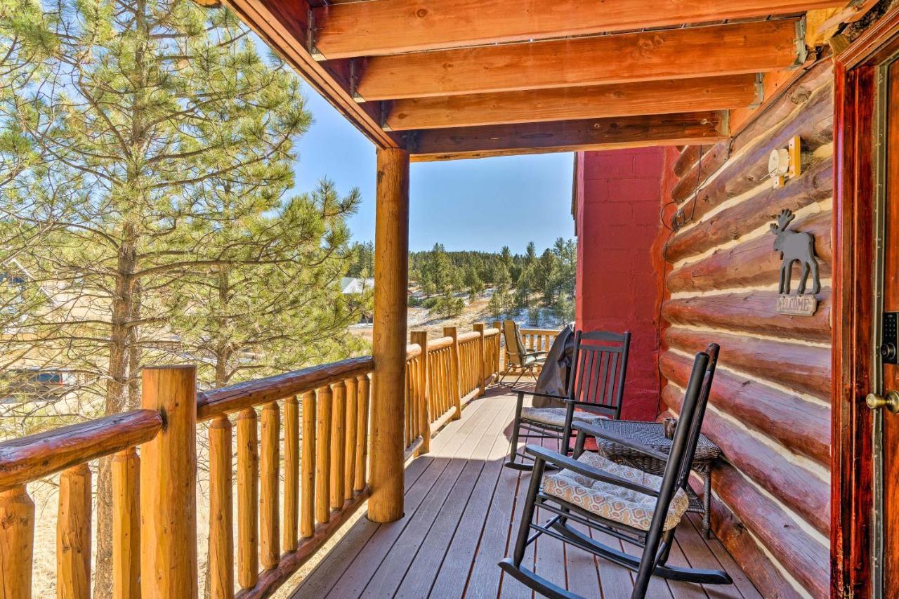 Classic Colorado Log Home With Mountain Views! Florissant Экстерьер фото